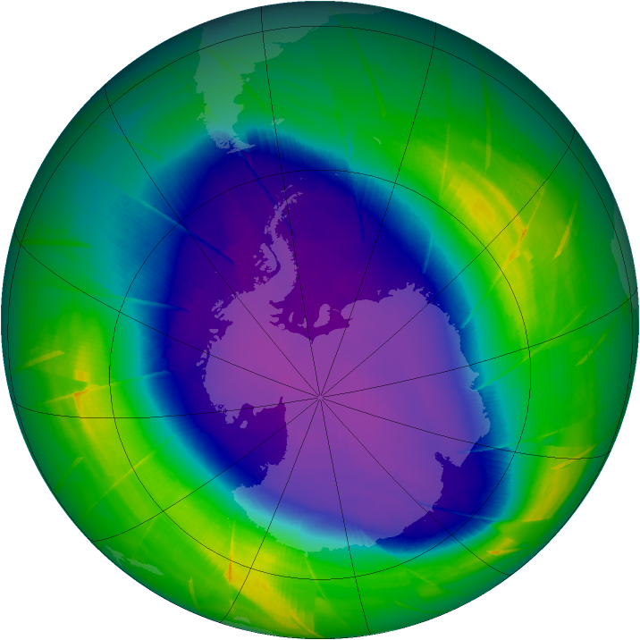 Ozone Map 2009-09-25